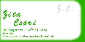 zita csori business card